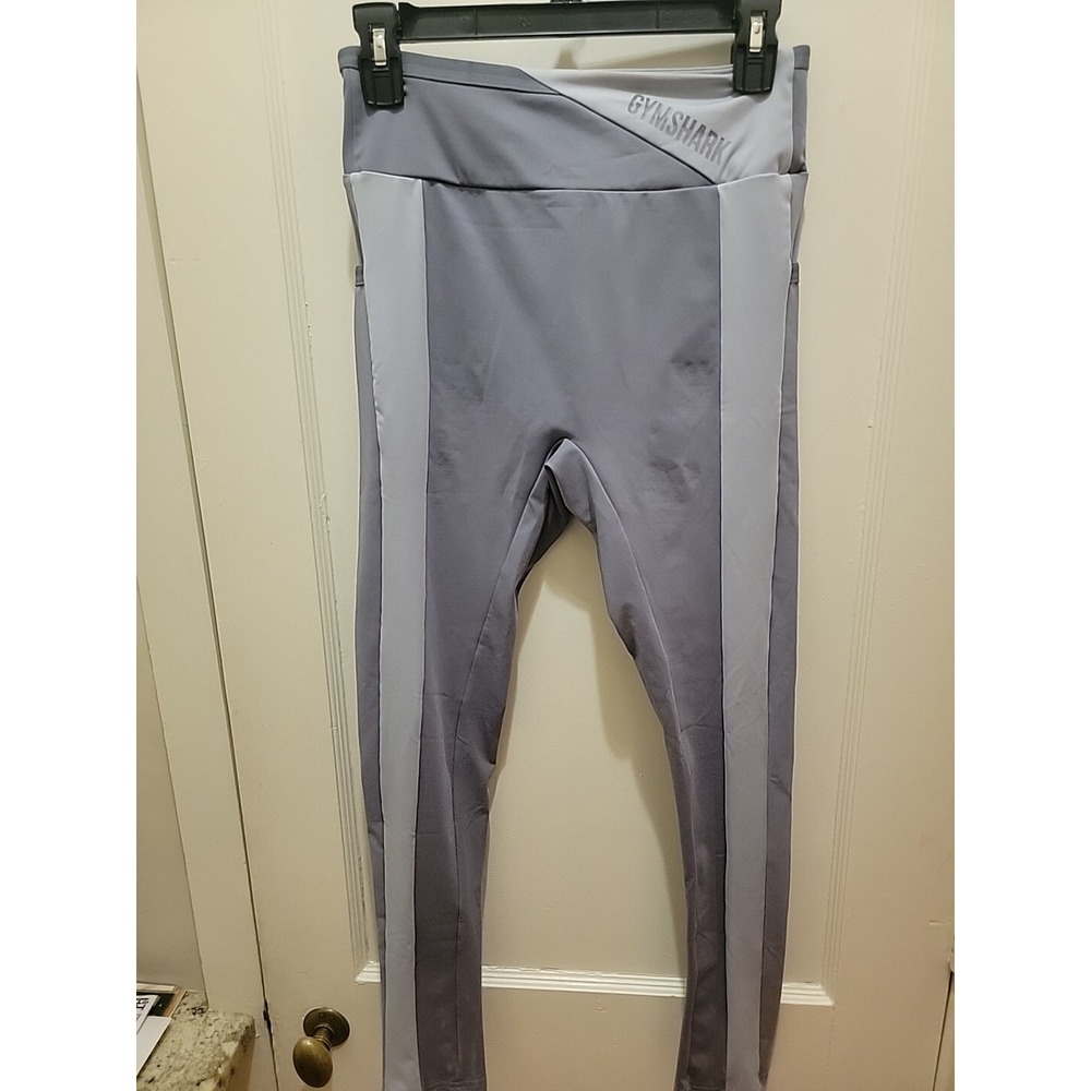 Gymshark Women's M Leggings Two Tone Gray Workout Running Activewear